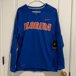 NIKE FLORIDA GATORS LONG SLEEVE PULLOVER SMALL
